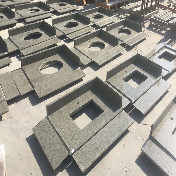 Chengde green granite vanity top slab(4) Chengde green granite vanity top slab(4)