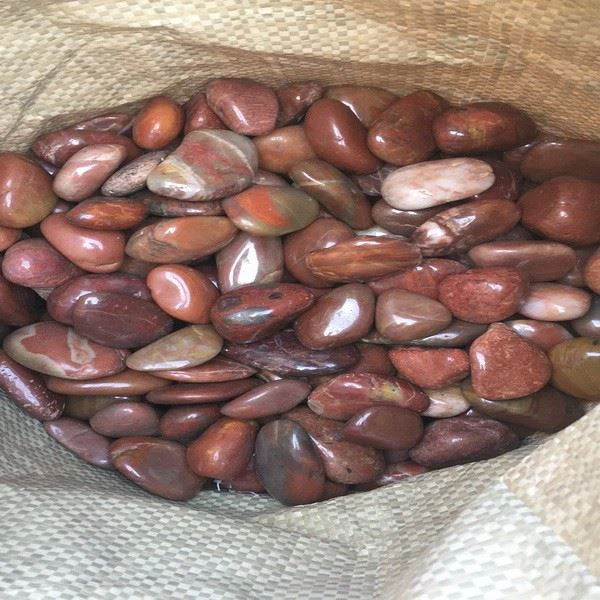 Polished Red Pebble Stone