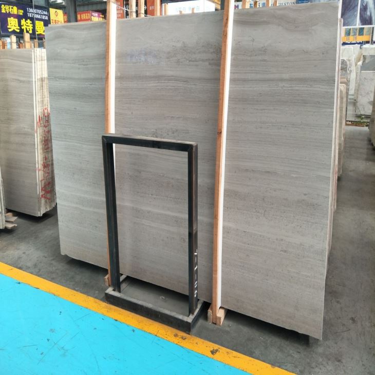 Wooden White Marble Slab