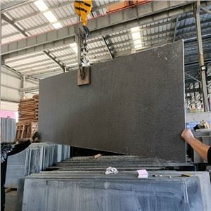 চীন ফ্লেমড শানসি ব্ল্যাক গ্রানাইট স্ল্যাব