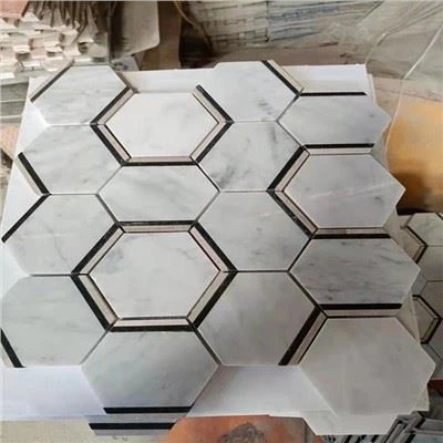 ক্যারারা হোয়াইট মোজাইক ডিজাইন