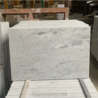Carrara সাদা মার্বেল স্ল্যাব